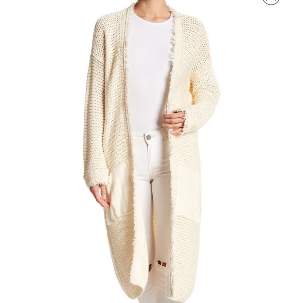 Free people longline cardigan